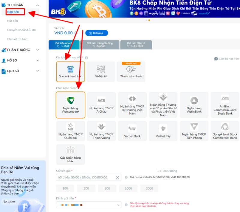 Tốc độ nạp và rút tiền luôn ổn định, đáng tin